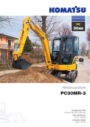 Міні-екскаватори Komatsu PC30MR-3