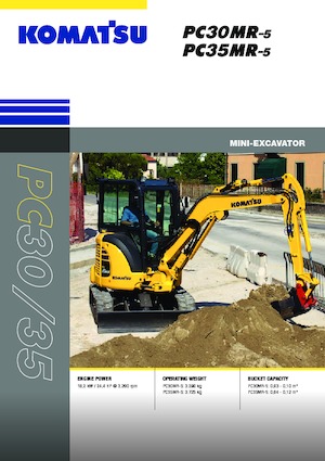 Міні-екскаватори Komatsu PC35MR-5