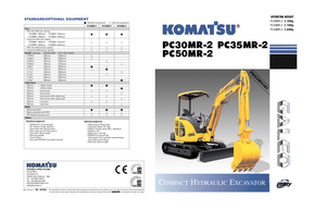 Міні-екскаватори Komatsu PC35MR-2