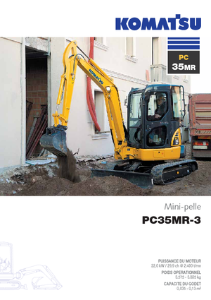 Міні-екскаватори Komatsu PC35MR-3