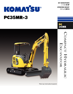 Міні-екскаватори Komatsu PC35MR-3