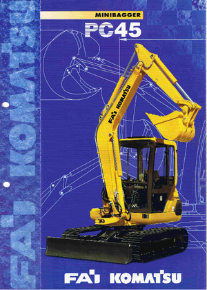 Міні-екскаватори Komatsu PC45-1