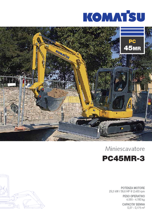 Міні-екскаватори Komatsu PC45MR-3