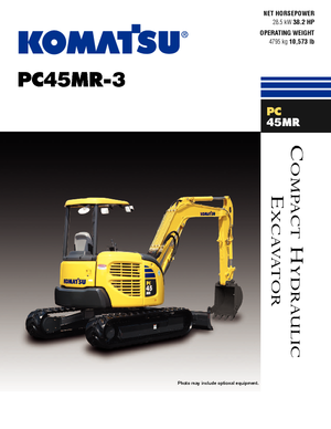 Міні-екскаватори Komatsu PC45MR-3