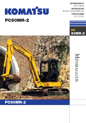 Міні-екскаватори Komatsu PC50MR-2