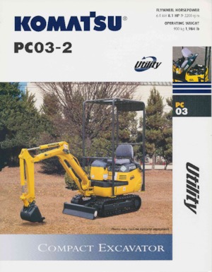 Міні-екскаватори Komatsu PC03-2
