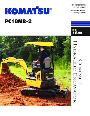 Міні-екскаватори Komatsu PC18MR-2
