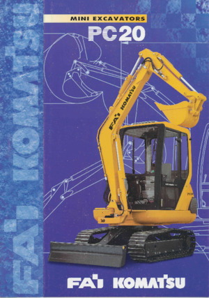 Міні-екскаватори Komatsu PC20