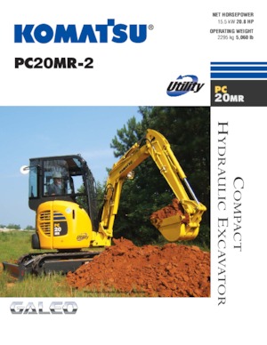 Міні-екскаватори Komatsu PC20MR-2