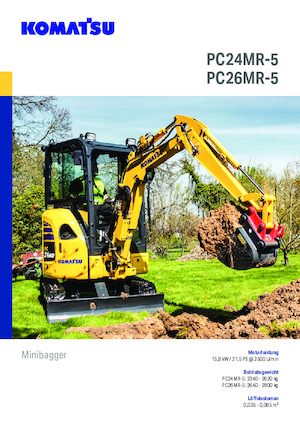 Міні-екскаватори Komatsu PC26MR-5