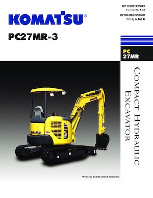 Міні-екскаватори Komatsu PC27MR-3