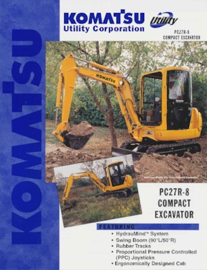 Міні-екскаватори Komatsu PC27R-8