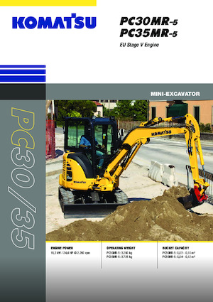 Міні-екскаватори Komatsu PC35MR-5