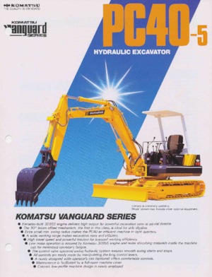Міні-екскаватори Komatsu PC40-5