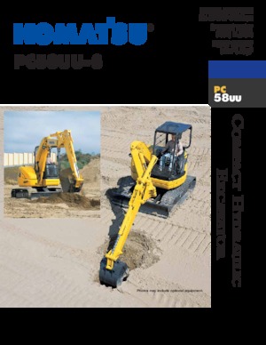 Міні-екскаватори Komatsu PC58UU-3