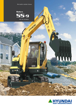 Міні-екскаватори Hyundai R55W-9A