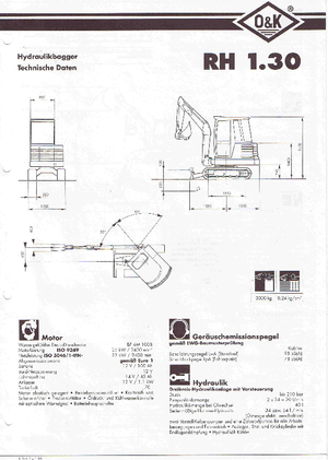 Міні-екскаватори O&K RH 1.30