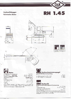 Міні-екскаватори O&K RH 1.45