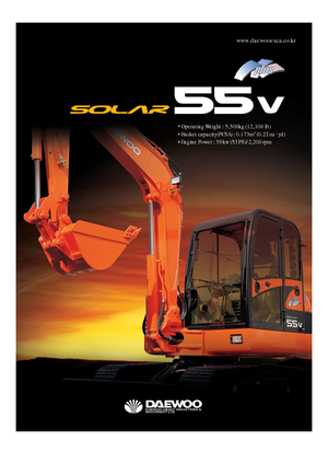 Міні-екскаватори Doosan Solar 55 V plus