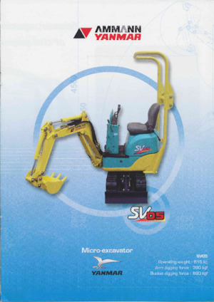 Міні-екскаватори Yanmar SV 05