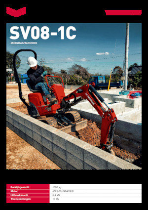 Міні-екскаватори Yanmar SV08-1C