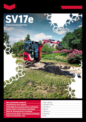 Електричний гусеничний екскаватор Yanmar SV17e