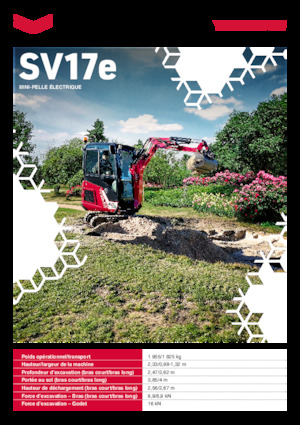 Електричний гусеничний екскаватор Yanmar SV17e