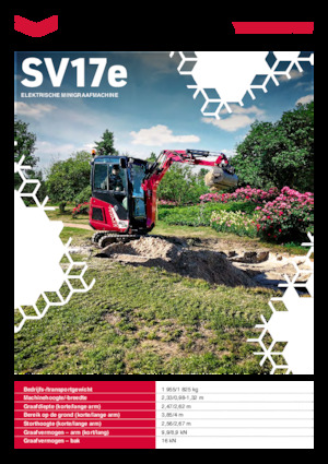 Електричний гусеничний екскаватор Yanmar SV17e