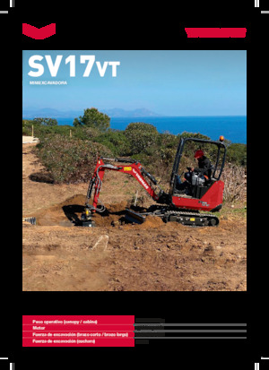 Міні-екскаватори Yanmar SV17VT
