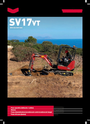 Міні-екскаватори Yanmar SV17VT