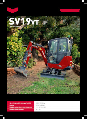 Міні-екскаватори Yanmar SV19VT