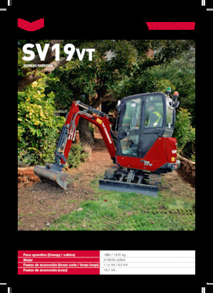 Міні-екскаватори Yanmar SV19VT