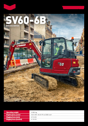 Міні-екскаватори Yanmar SV60-6B