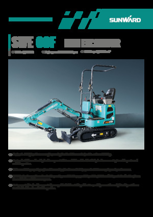 Міні-екскаватори Sunward SWE08F