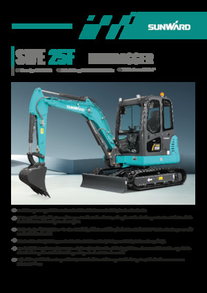 Міні-екскаватори Sunward SWE25F