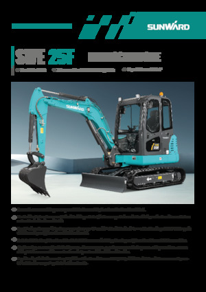 Міні-екскаватори Sunward SWE25F