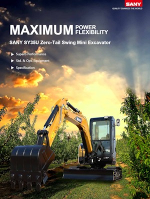 Міні-екскаватори Sany SY35U