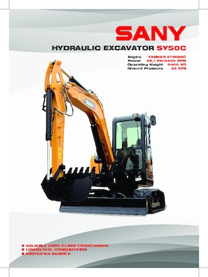 Міні-екскаватори Sany SY50C