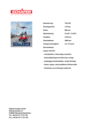 Міні-екскаватори Takeuchi TB 014 S