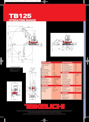Міні-екскаватори Takeuchi TB 125