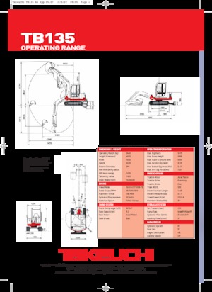 Міні-екскаватори Takeuchi TB 135