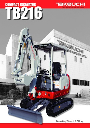 Міні-екскаватори Takeuchi TB 216 A