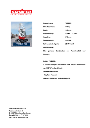 Міні-екскаватори Takeuchi TB 28 FR