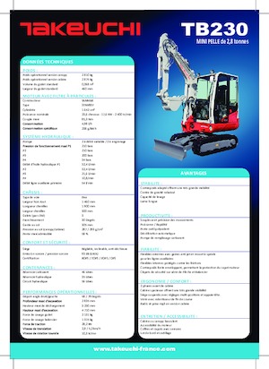 Міні-екскаватори Takeuchi TB 230
