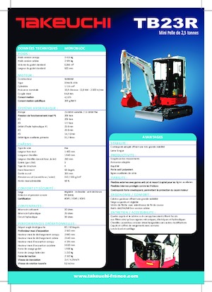 Міні-екскаватори Takeuchi TB 23 R