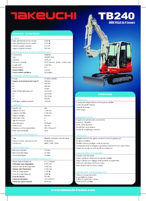 Міні-екскаватори Takeuchi TB 240