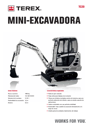 Міні-екскаватори Terex TC 20