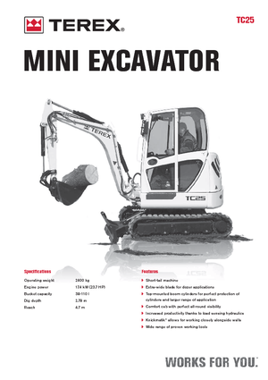 Міні-екскаватори Terex TC 25