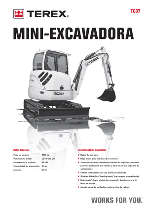 Міні-екскаватори Terex TC 37