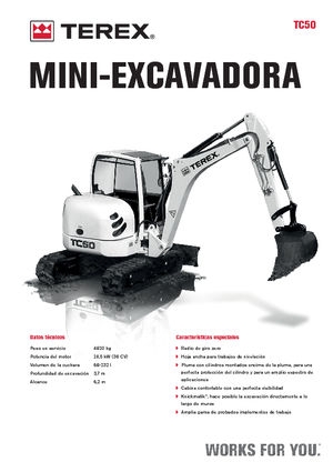 Міні-екскаватори Terex TC 50
